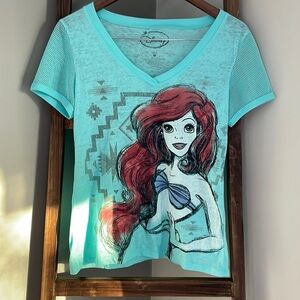 Little mermaid teal top